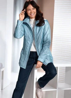 New BADER Jacke mit Smokeinsätzen EISBLAU