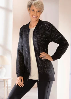 BADER Jacke mit Stehkragen SCHWARZ