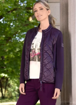 Discount RABE Jacke mit Steppeinsätzen BROMBEERE