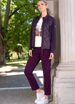 Discount RABE Jacke mit Steppeinsätzen BROMBEERE