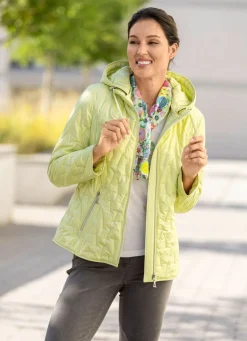 BADER Jacke mit trendgenauem Laserstepp LIMETTE