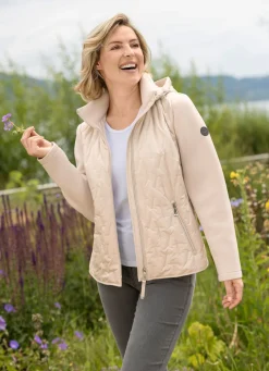 Best BADER Jacke mit trendgenauem Laserstepp ECRU