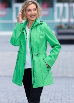 Outlet BADER Jacke mit umschlagbaren Ärmeln APFELGRÜN