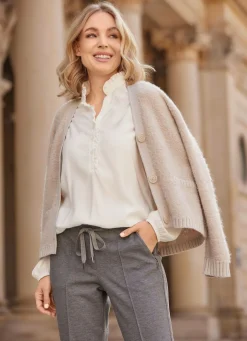 Online B/ANCA Jacke mit V-Ausschnitt TAUPE