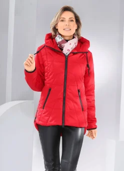 Best BADER Jacke mit verlängertem Rückteil FEUERROT