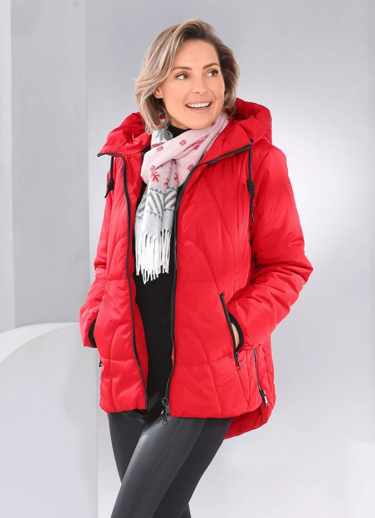 Best BADER Jacke mit verlängertem Rückteil FEUERROT