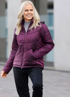 Hot BADER Jacke mit 2-Wege-Reißverschluss MAGENTA