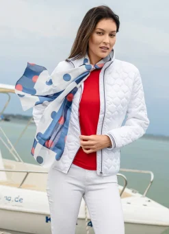 Clearance BADER Jacke mit Zwiebelstepp WEISS