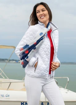 Clearance BADER Jacke mit Zwiebelstepp WEISS