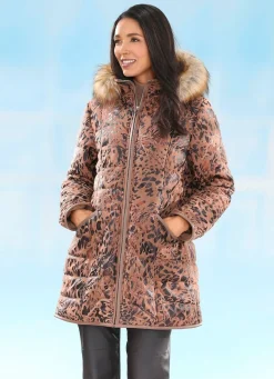 Best BADER Jacke mit abnehmbarer Kapuze CAMEL-MOKKA-KUPFER