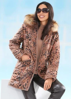 Best BADER Jacke mit abnehmbarer Kapuze CAMEL-MOKKA-KUPFER