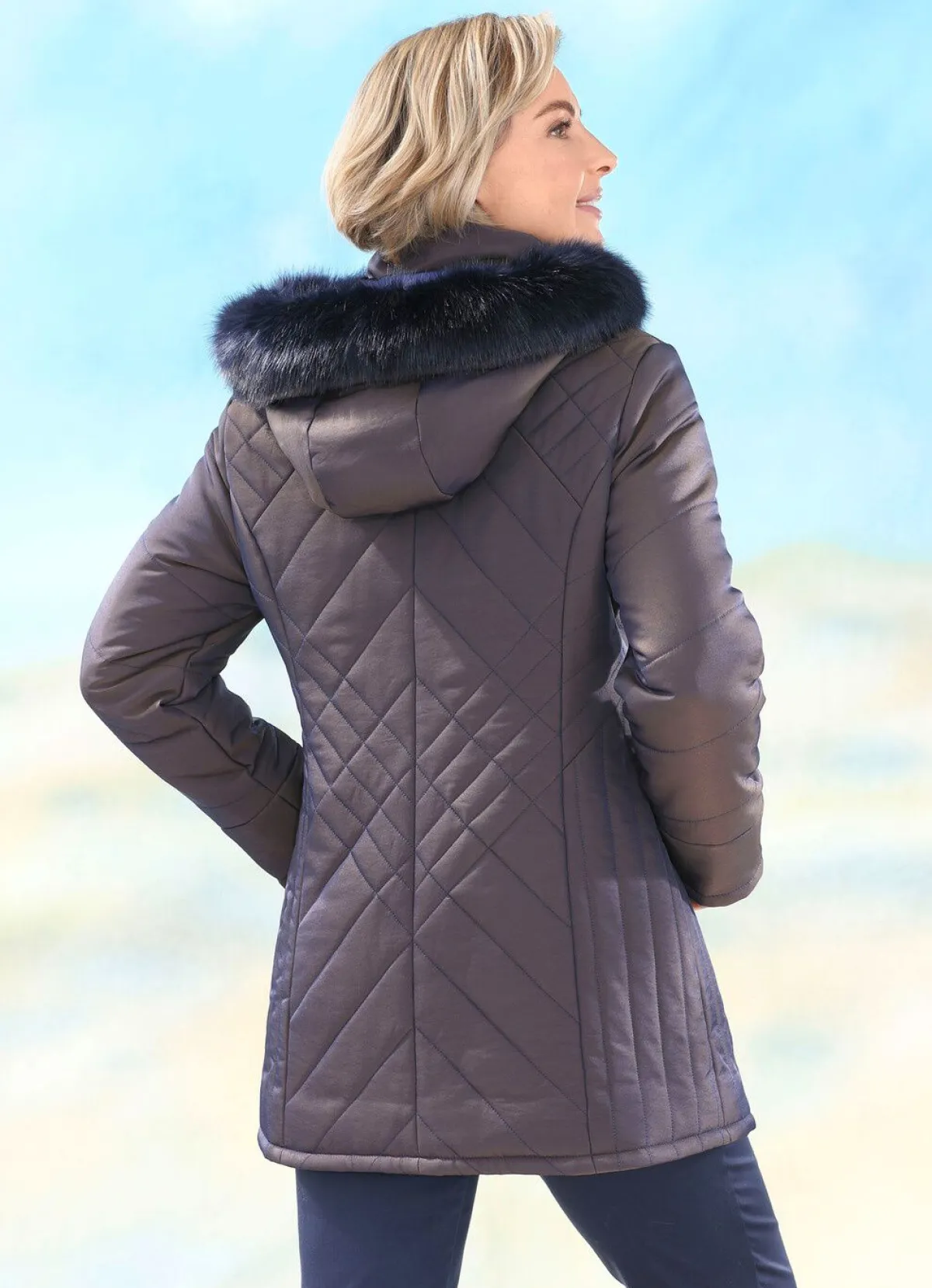 New BADER Jacke mit blauem Schimmer