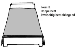 Clearance BADER Jacquard-Tagesdecken mit Bandeinfassung