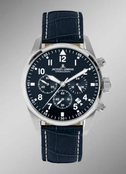Hot BADER Jacques Lemans 42-2B Herrenuhr