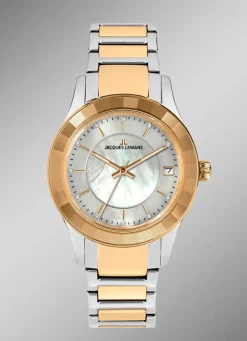 BADER Jacques Lemans Quartz-Damenuhr - Eleganz in Bicolor