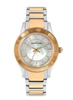 BADER Jacques Lemans Quartz-Damenuhr - Eleganz in Bicolor