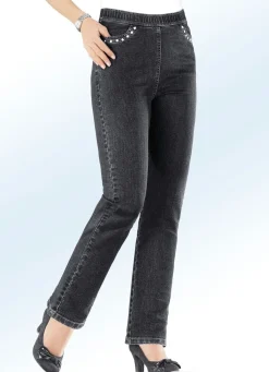 Discount BADER Jeans in komfortabler Schlupfform SCHWARZ