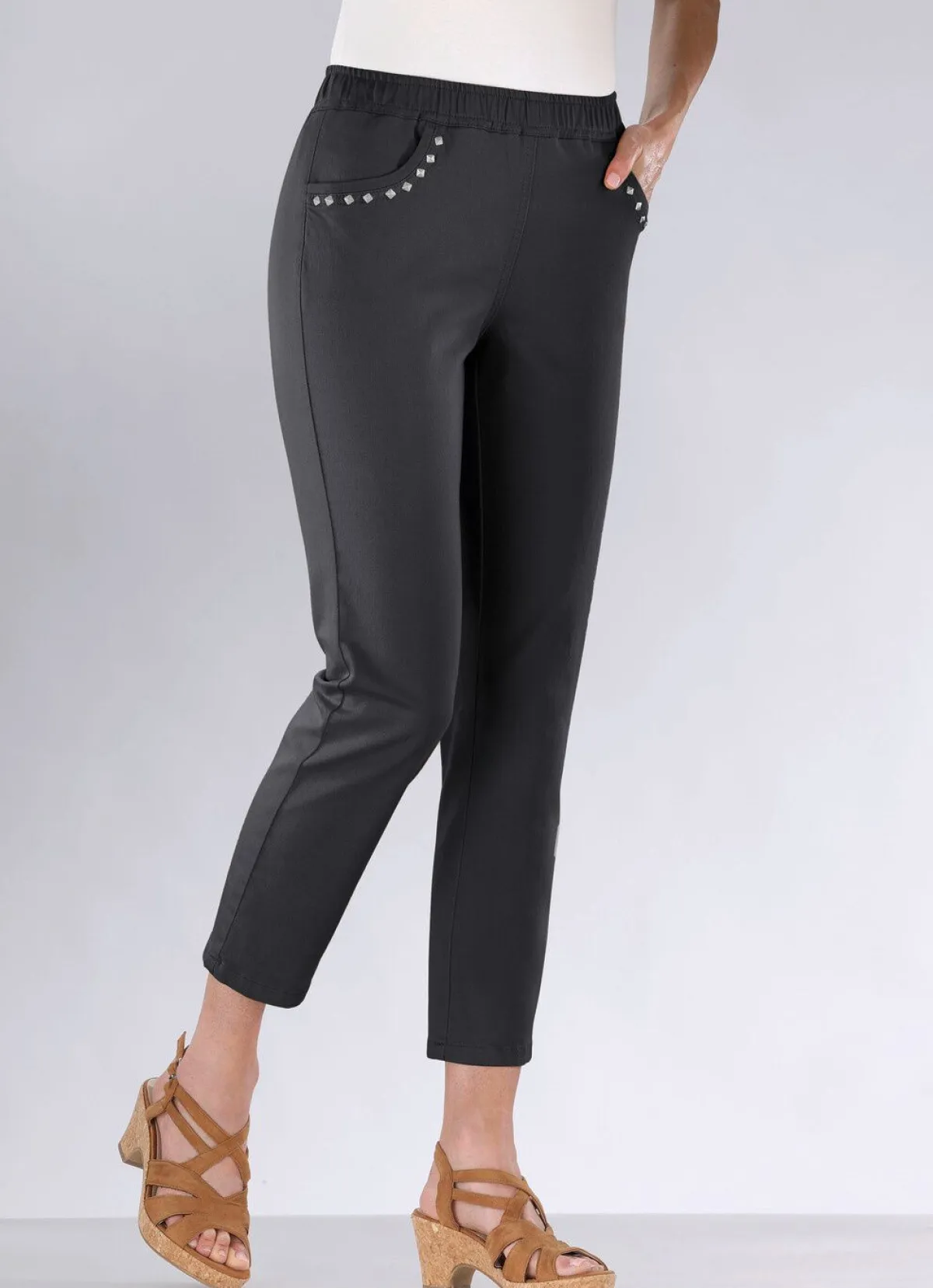 New BADER Jeans in 7/8-Länge SCHWARZ