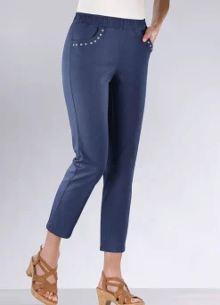 BADER Jeans in 7/8-Länge DUNKELBLAU