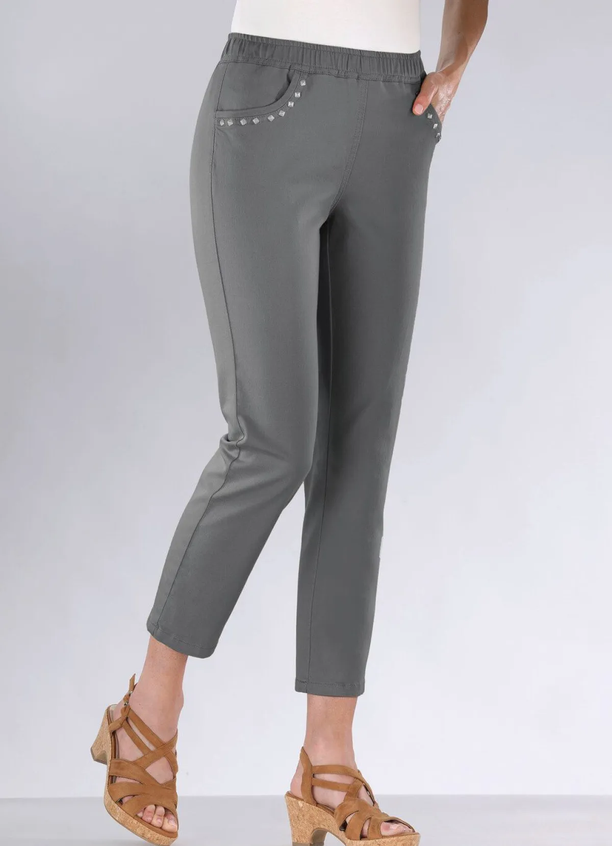 Clearance BADER Jeans in 7/8-Länge MITTELGRAU