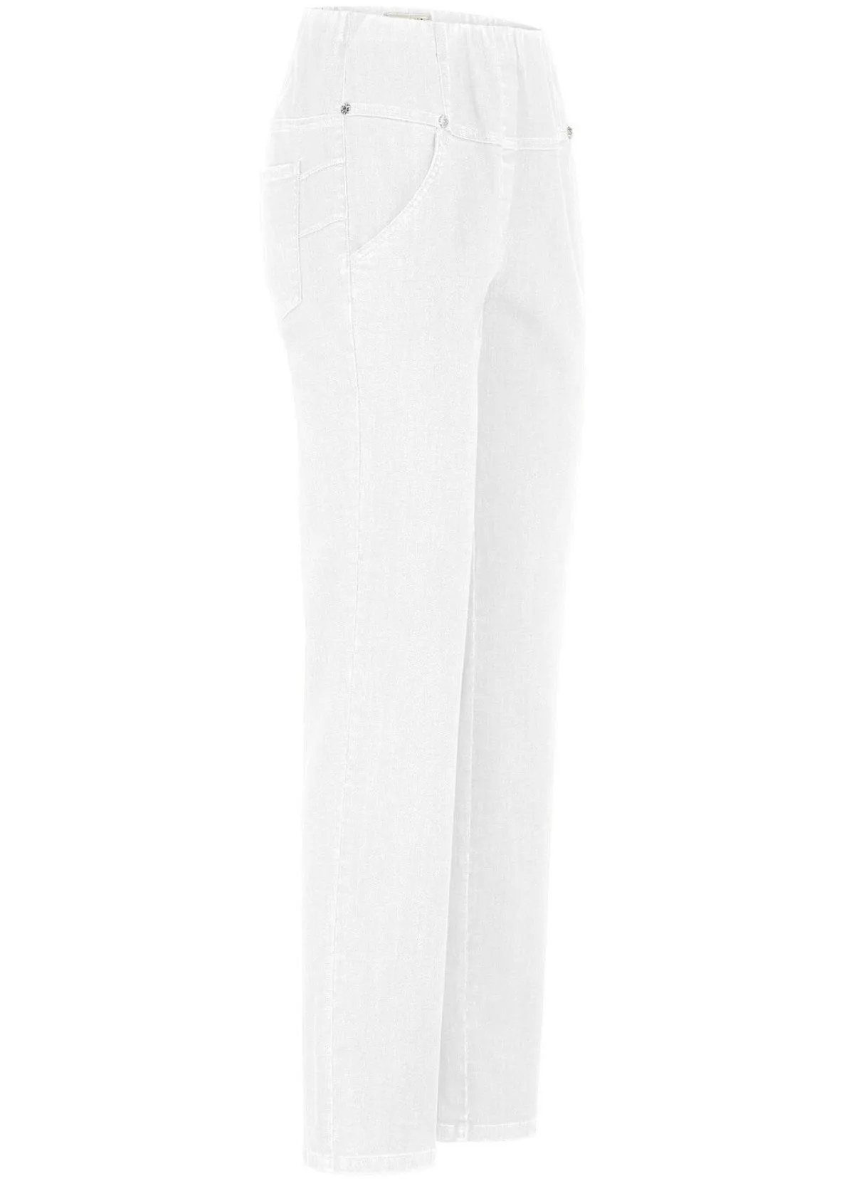 BADER Jeans in Schlupfform WEISS