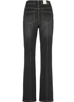BADER Jeans mit abgesteppten Biesen SCHWARZ