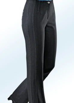 Sale COSMA Jeans mit angeschnittenem Bund SCHWARZ