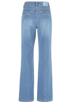 Outlet BADER Jeans mit Bundfalten HELLBLAU