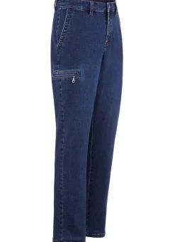 Hot BADER Jeans mit Cargotaschen in 2 Farben JEANSBLAU