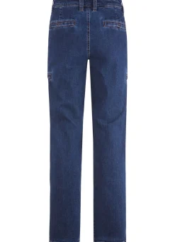 Hot BADER Jeans mit Cargotaschen in 2 Farben JEANSBLAU