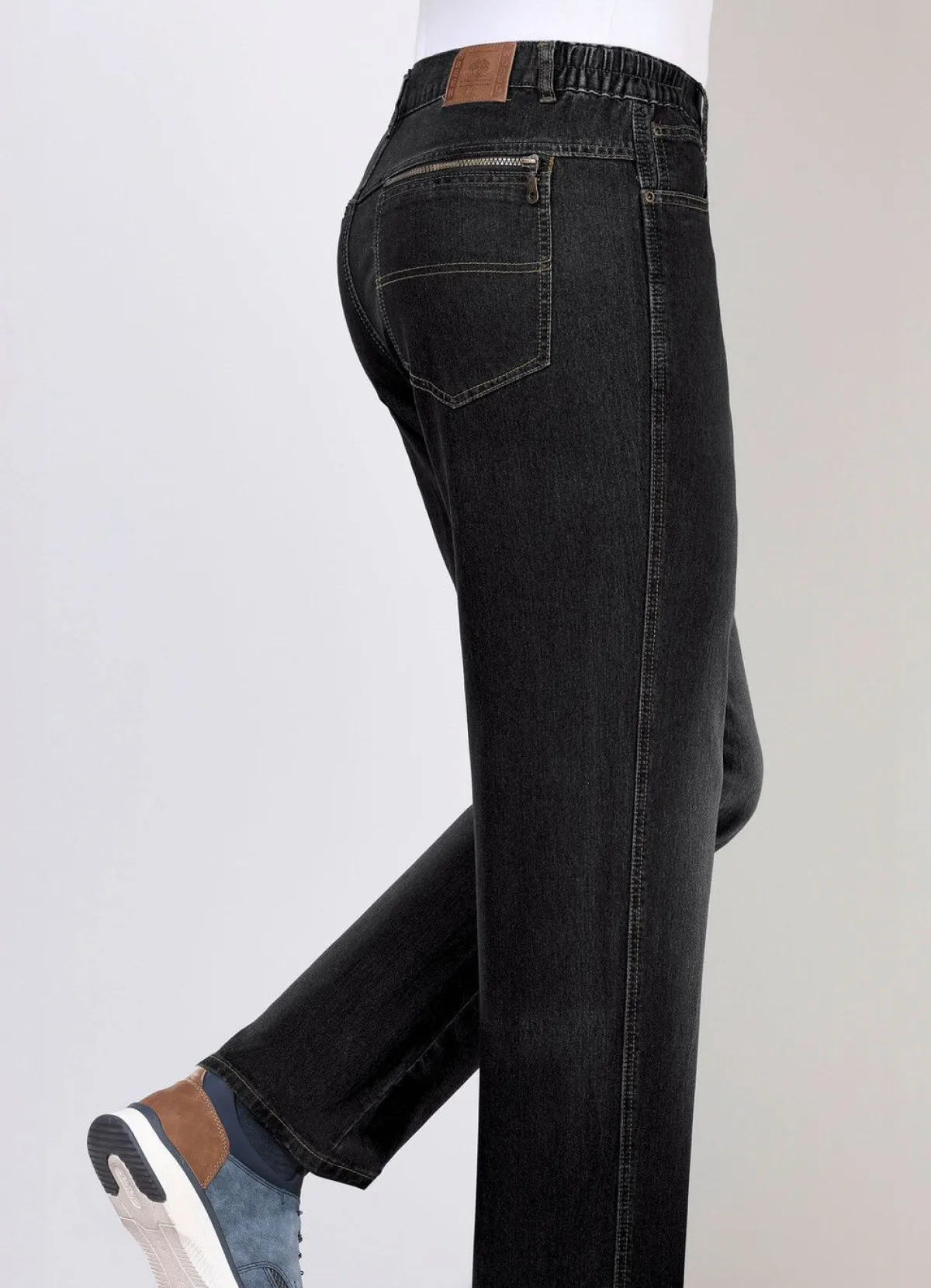 Discount BADER Jeans mit Dehnbundeinsätzen in 3 Farben SCHWARZ