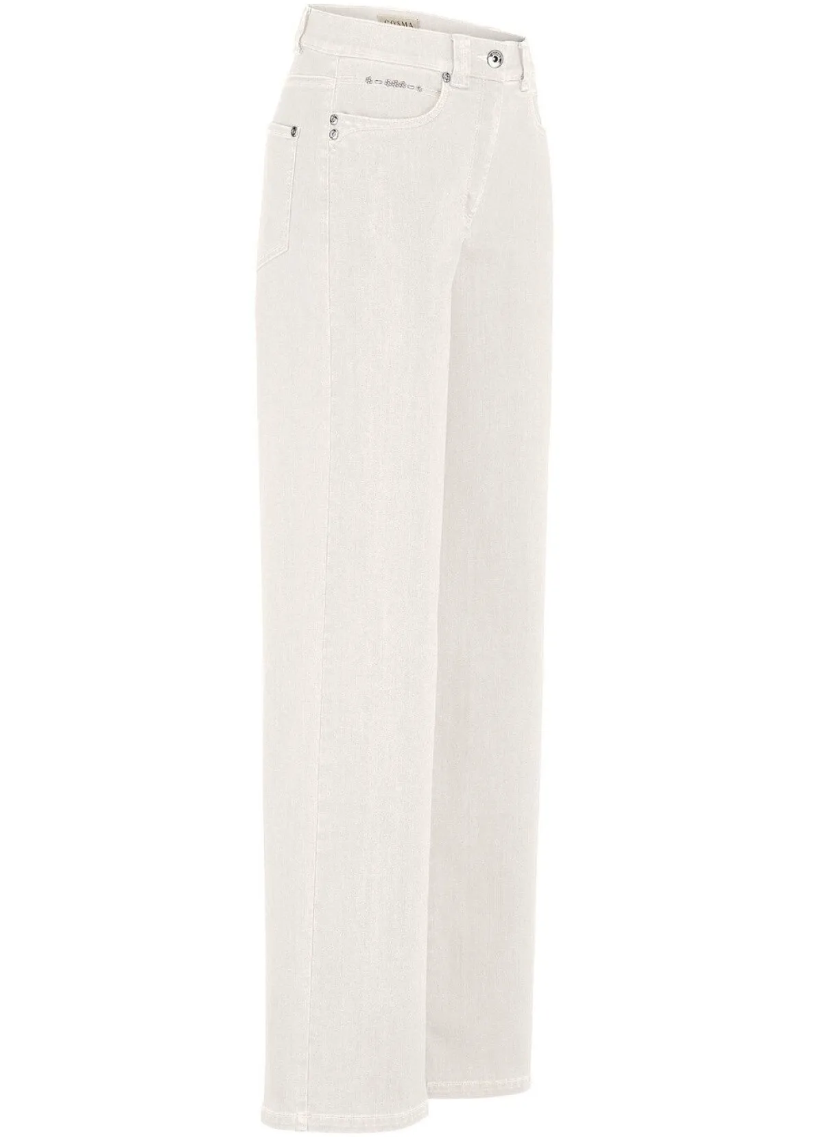 Online COSMA Jeans mit dezenter Strasszier ECRU