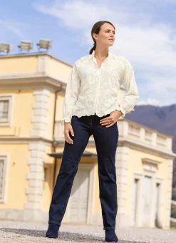 Outlet B/ANCA Jeans mit elastischem Formbund BLAU