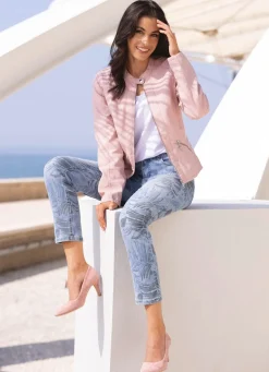 Discount laurakent Jeans mit floralem Druck JEANSBLAU