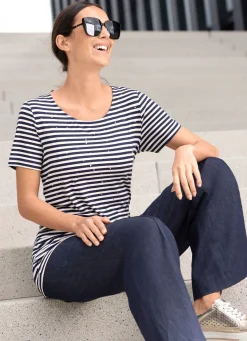 Clearance BADER Jeans mit leicht ausgestellter Beinweite DUNKELBLAU