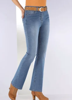 New BADER Jeans mit leicht ausgestellter Beinweite HELLBLAU