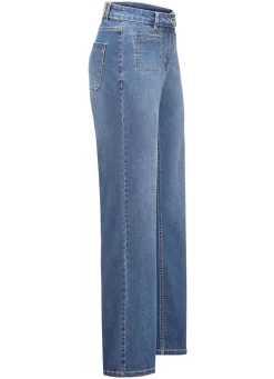 Hot BADER Jeans mit modischen Vordertaschen JEANSBLAU