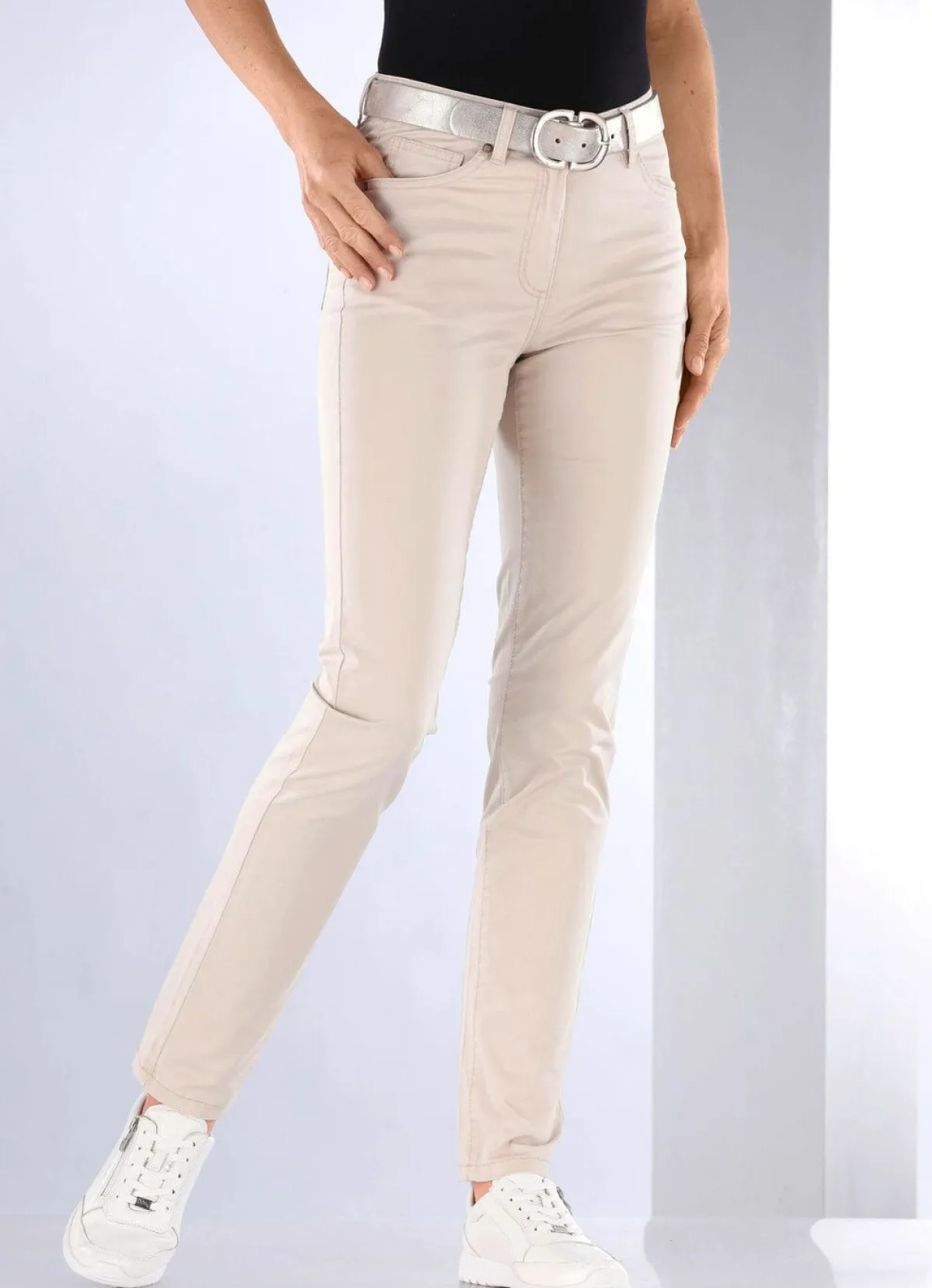 Online BADER Jeans mit Push-up-Effekt BEIGE