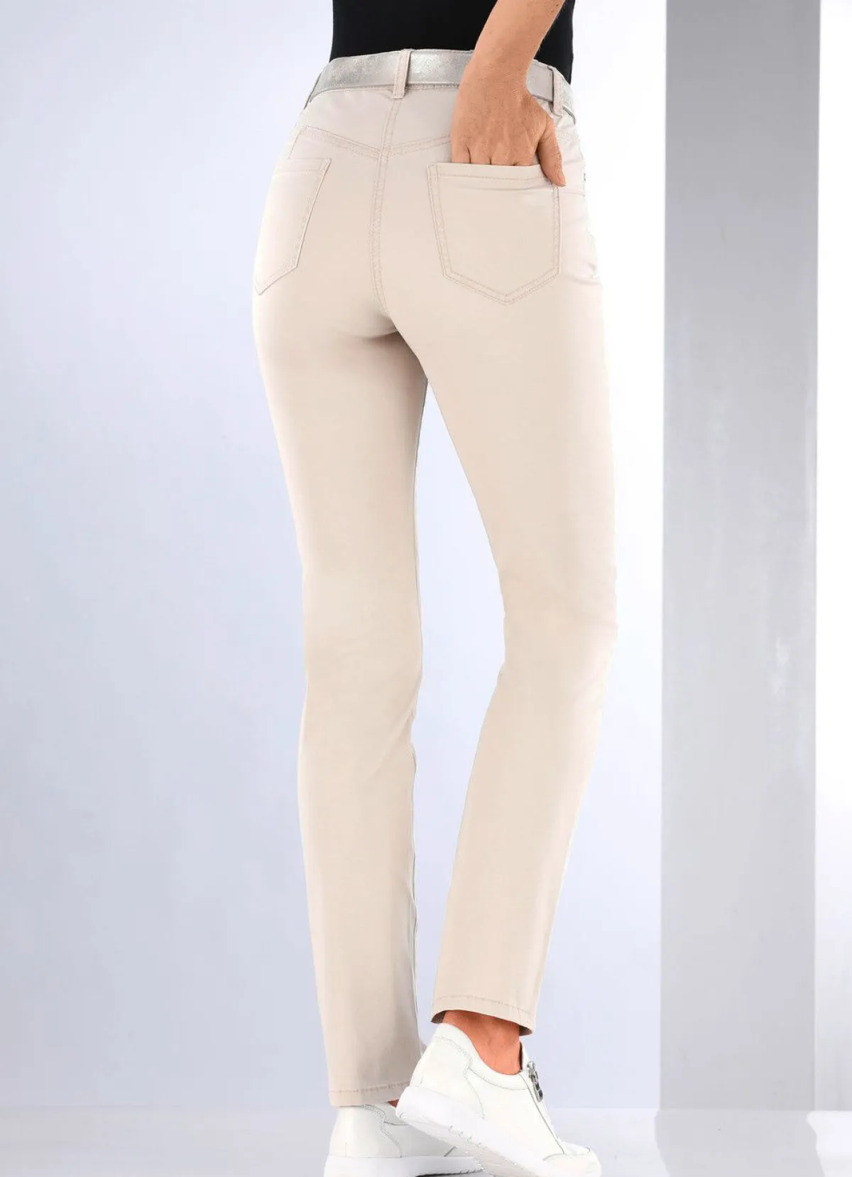 Online BADER Jeans mit Push-up-Effekt BEIGE