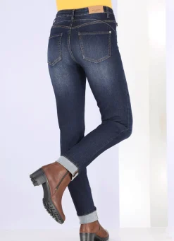 Hot BADER Jeans mit Push-up-Effekt DUNKELBLAU