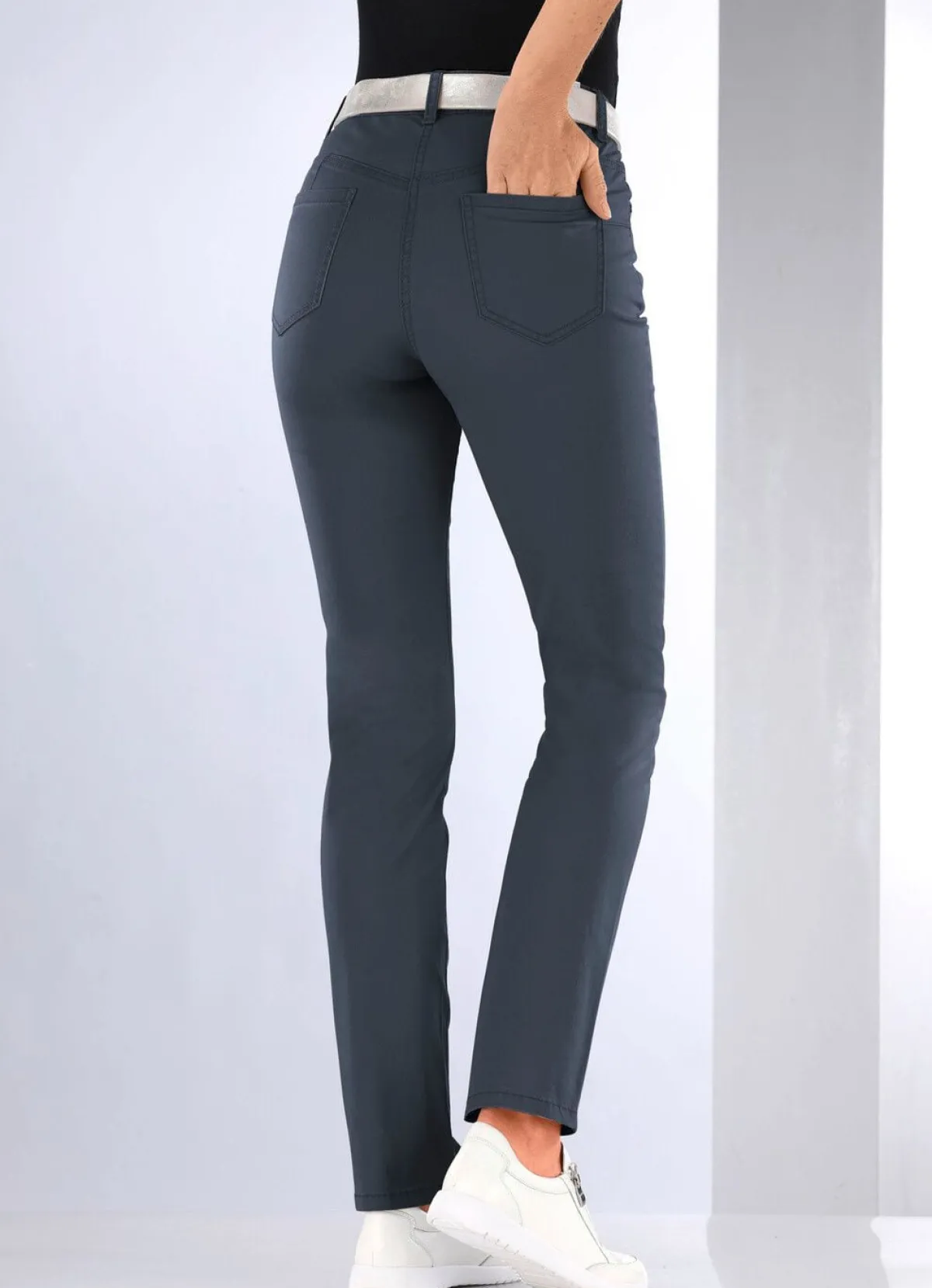 Sale BADER Jeans mit Push-up-Effekt MARINE