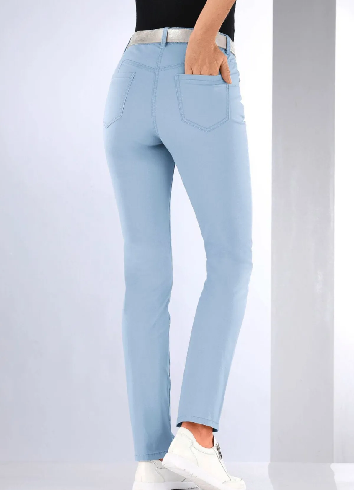 Online BADER Jeans mit Push-up-Effekt HELLBLAU