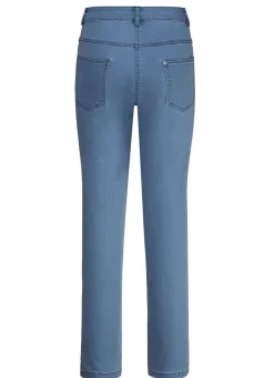 Best BADER Jeans mit schöner Stickerei JEANSBLAU