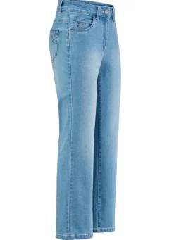Best BADER Jeans mit trendigen Ziernieten HELLBLAU