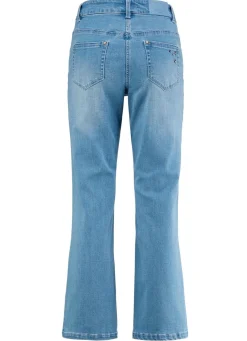 Best BADER Jeans mit trendigen Ziernieten HELLBLAU