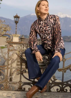 BADER Jeans mit weiterem Beinverlauf DUNKELBLAU