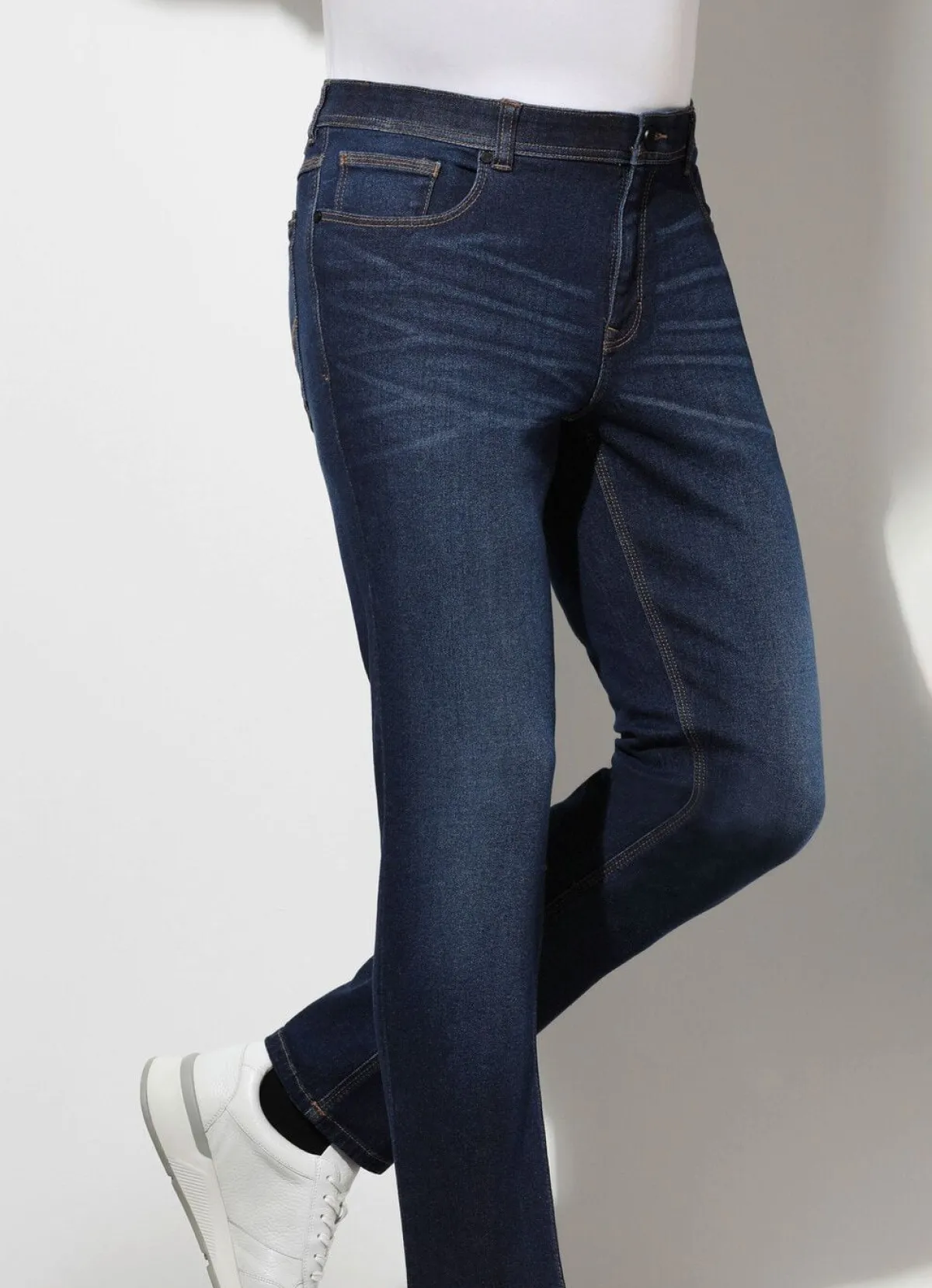 Hot BADER Jeans von "Redpoint" mit Dehnbund in 4 Farben DUNKELJEANS