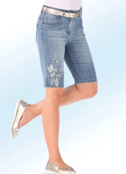 Discount BADER Jeans-Bermudas HELLBLAU