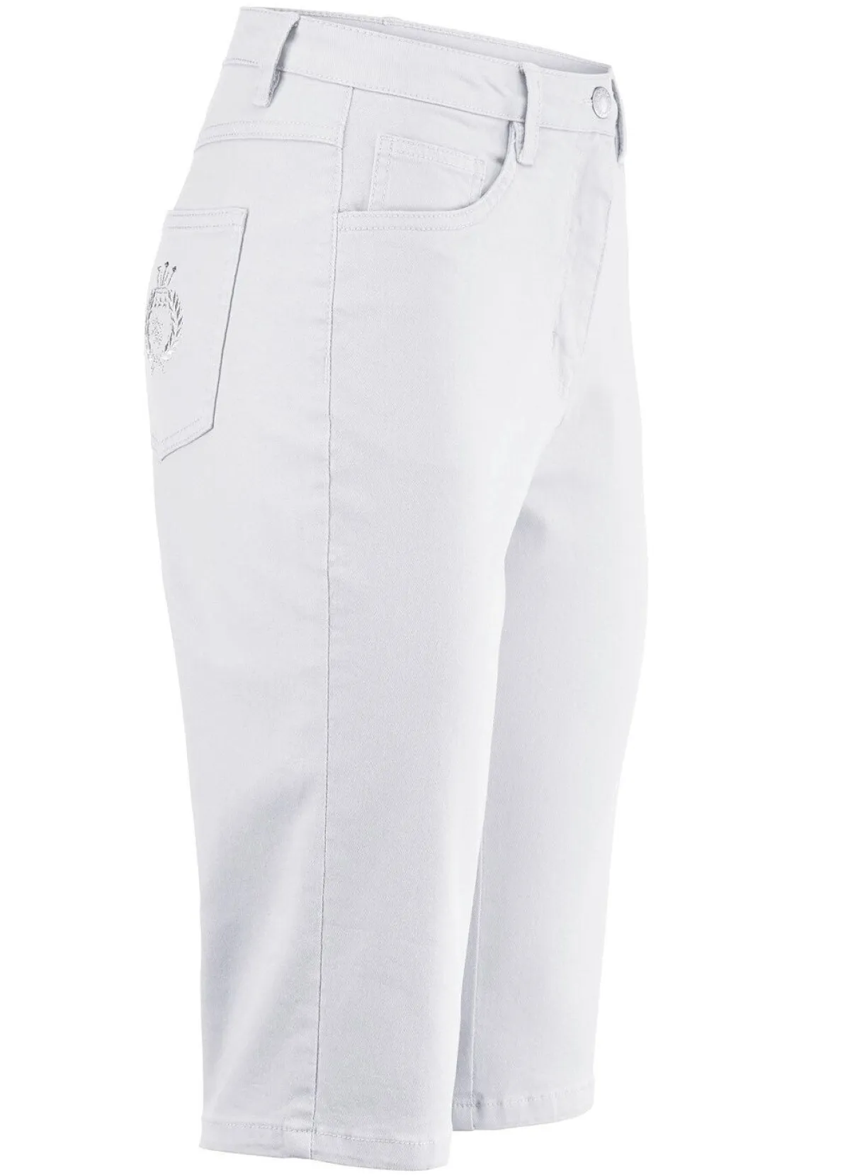 BADER Jeans-Bermudas WEISS