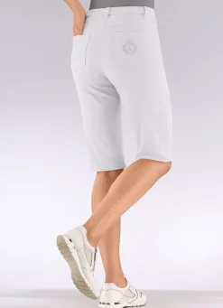 BADER Jeans-Bermudas WEISS